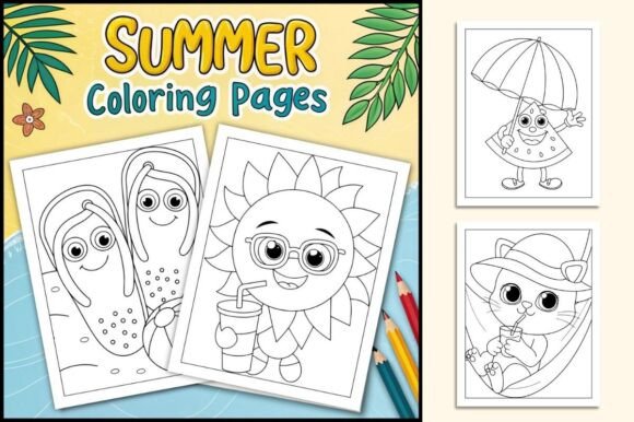 Download Summer Coloring Pages for Kids - Summer coloring page Collection