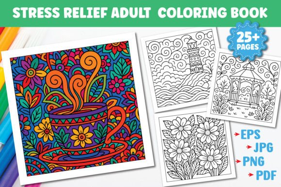 Download Stress Relief Coloring Pages for Adults - Adult Collection