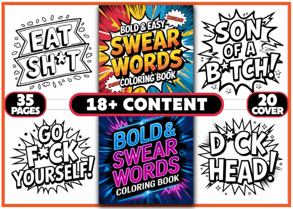 Download 35 Swear Words Coloring Pages for Adults - Adult Collection