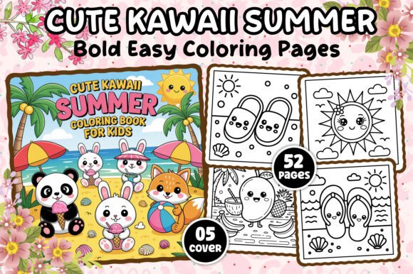 Download Cute Kawaii Summer Coloring Pages - Summer coloring page Collection
