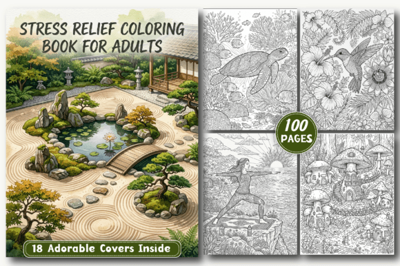 Download Stress Relief Coloring Pages for Adults - Adult Collection