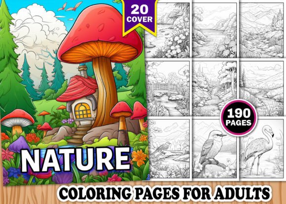 Download Nature Coloring Pages for Adults - Adult Collection