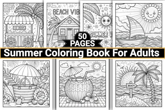 Download Summer Coloring Pages for Adults - Summer coloring page Collection