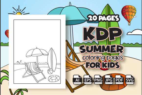 Download KDP Summer Coloring Pages for Kids - Summer coloring page Collection