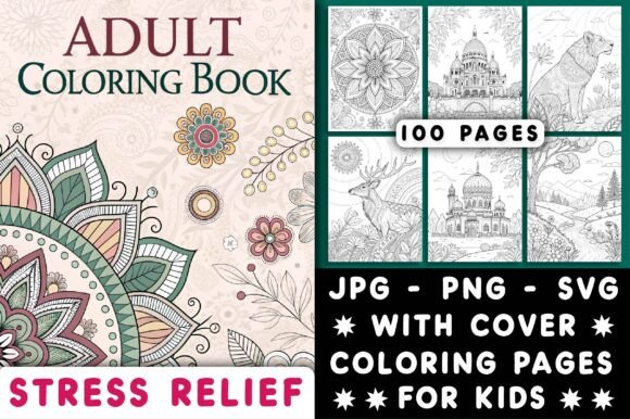 Download Stress Relief Adult Coloring Book Pages - Adult Collection