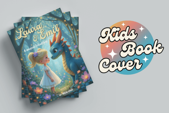 Download Kids Book Cover My Magical Dragon Friend - Kids book cover Collection