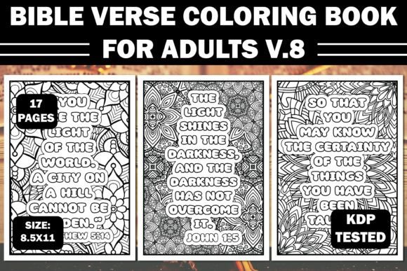 Download Bible Verse Coloring Book for Adults V.8 - Adult Collection