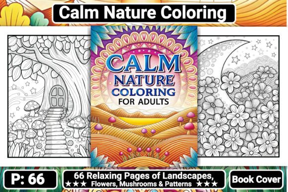 Download Calm Nature Coloring Pages for Adults - Adult Collection