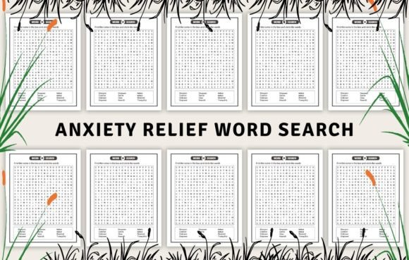 Download Anxiety Relief Word Search for Adults - Adult Collection