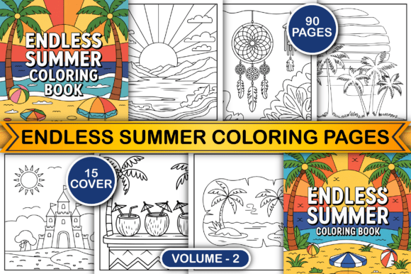 Download Endless Summer Coloring Pages for Adults - Summer coloring page Collection
