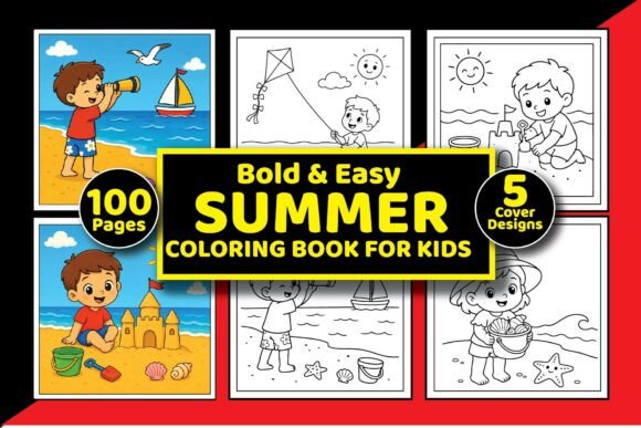 Download Bold Easy Summer Coloring Pages for Kids - Summer coloring page Collection
