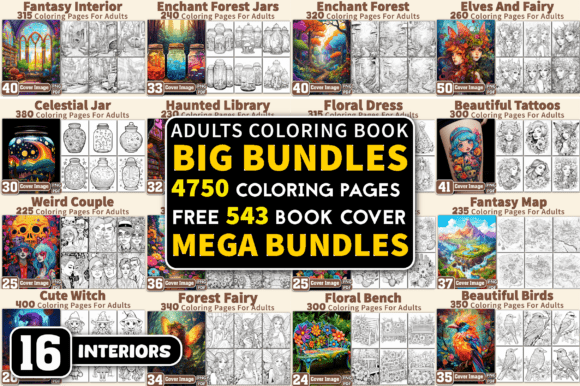 Download 4750 Big Adults Coloring Pages Bundle - Adult Collection