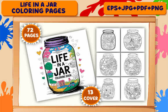 Download Life in a Jar Coloring Pages for Adults - Adult Collection