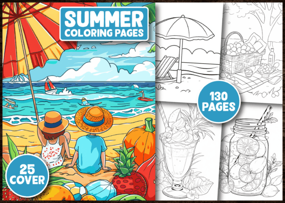Download Happy Summer Coloring Pages for Kids - Summer coloring page Collection