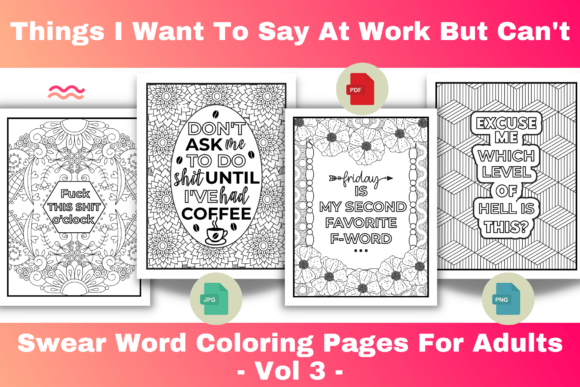 Download Swear Word Coloring Pages for Adults - Adult Collection