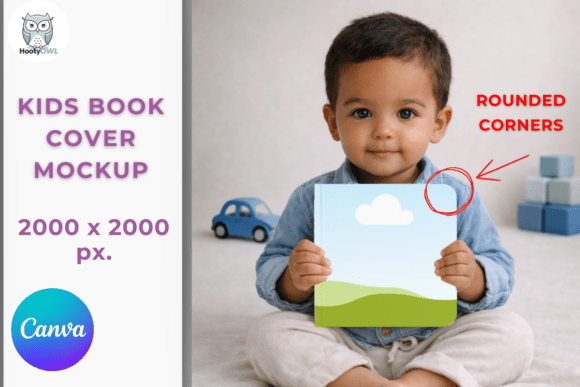 Download Kids Book Cover Mockup - Canva - Kids book cover Collection