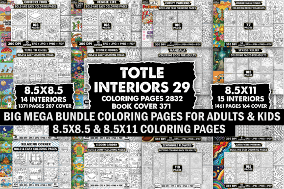 Download 2832 Big Bundle Coloring Book for Adults - Adult Collection