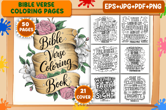 Download Bible Verse Coloring Pages for Adults - Adult Collection