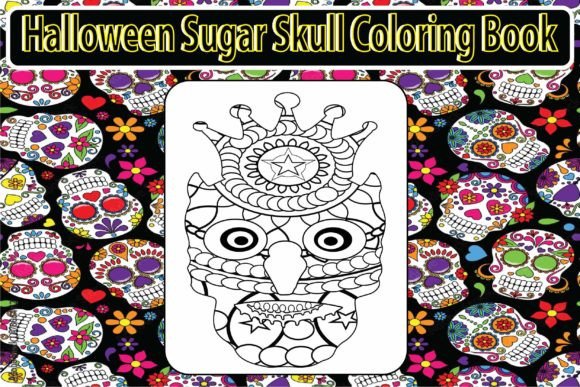 Download Sugar Skull Coloring Page for Adults 1 - Adult Collection