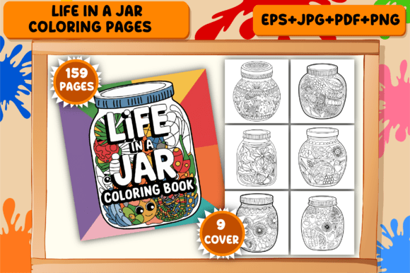 Download Life in a Jar Coloring Pages for Adults - Adult Collection