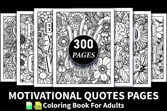 Download 300+ Adult Motivational Quote Pages-Kdp - Adult Collection