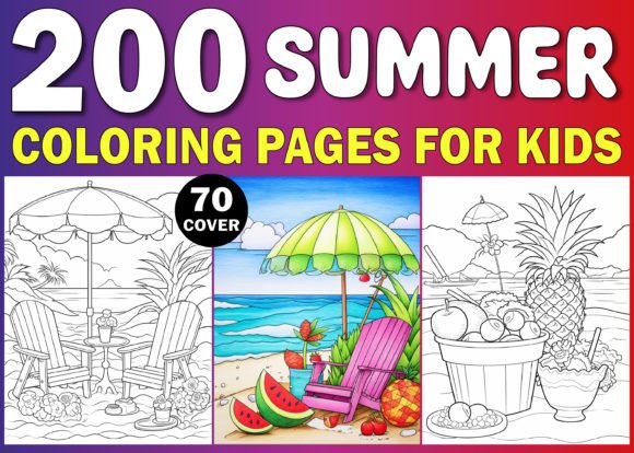 Download KDP Summer Coloring Pages for Kids - Summer coloring page Collection