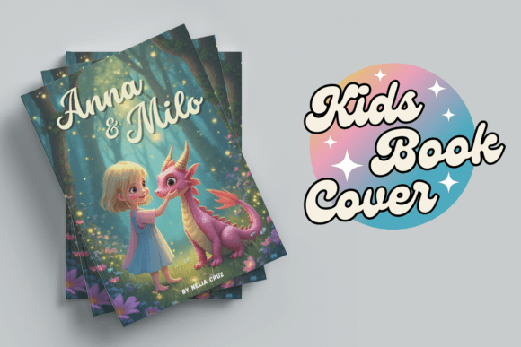 Download Kids Book Cover the Dragon’s Journey - Kids book cover Collection