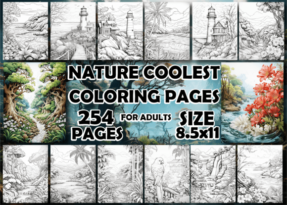 Download Nature Coolest Coloring Pages for Adults - Adult Collection