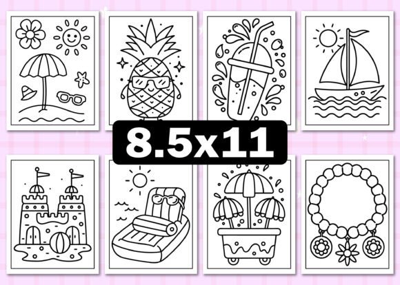 Download Retro Summer Coloring Pages for Adults - Summer coloring page Collection