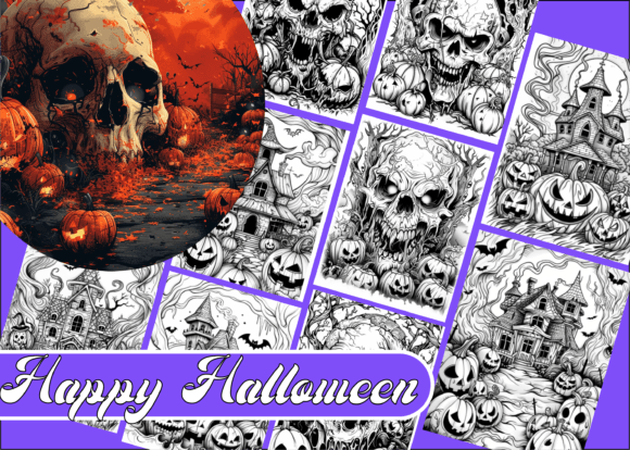 Download Happy Halloween Coloring Book for Adults - Adult Collection