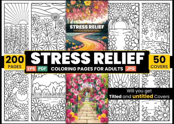 Download Stress Relief Coloring Book for Adult - Adult Collection